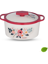 Picture of Trueware Floraa Inner Steel Outer Plastic 1500 ML Casserole Thermoware Casserole  (1500 ml) - Red