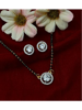 Picture of Pujvi Fashion Round AD Crystal Mangalsutra Set