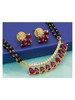 Picture of Pujvi Fashions Pink Beads Mangalsutra/ Necklace Set