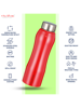 Picture of World'nox DuraSteel Stainless Steel Water Bottle for School, Sports, Office, Travel,Fridge 750 ml Water Bottle  (Set of 1, Red)