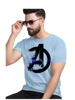 Picture of Classic Designer Men Polyester  Tshirts  Sky Blue  A Avenger - Sky Blue