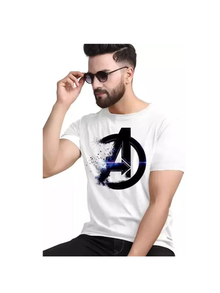 Picture of Classic Designer Men Polyester  Tshirts  White  A Avenger - White