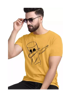 Picture of Classic Designer Men Polyester  Tshirts  Musturd  Dab - Musturd