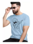 Picture of Classic Designer Men Polyester  Tshirts  Sky Blue  Dab - Sky Blue