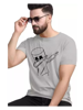 Picture of Classic Designer Men Polyester  Tshirts  Grey  Dab - Grey