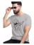 Picture of Classic Designer Men Polyester  Tshirts  Grey  Dab - Grey