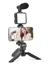 Picture of Tecsox - Foldable Mobile Stand for Smartphones with Mic and Light ( Black )