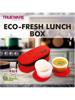 Picture of Trueware Eco Fresh 2 PP Microwave Safe Red 2 Containers Lunch Box  (600 ml) - Red