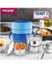 Picture of Trueware Trendy 3 Thermoware lunch box 3 Containers Lunch Box  (300 ml, Thermoware) - Blue