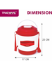 Picture of Trueware Marina 4 Lunch Box With 4 Container 300 Each, BPA Free, Food Grade 4 Containers Lunch Box  (1200 ml, Thermoware) - Red