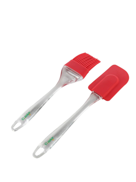 Picture of Silicone Brush and Spatula Set, 2-Pieces, Red